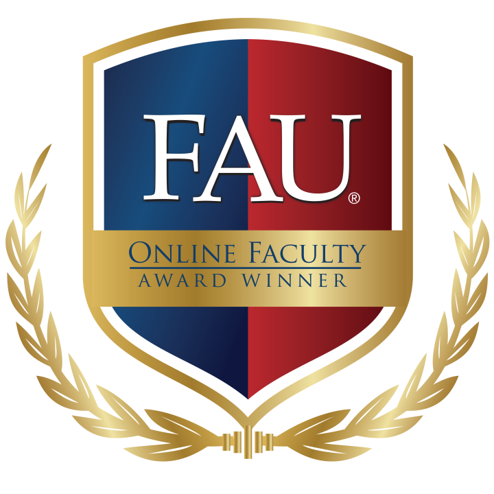 FAU Online Faculty Award Badge