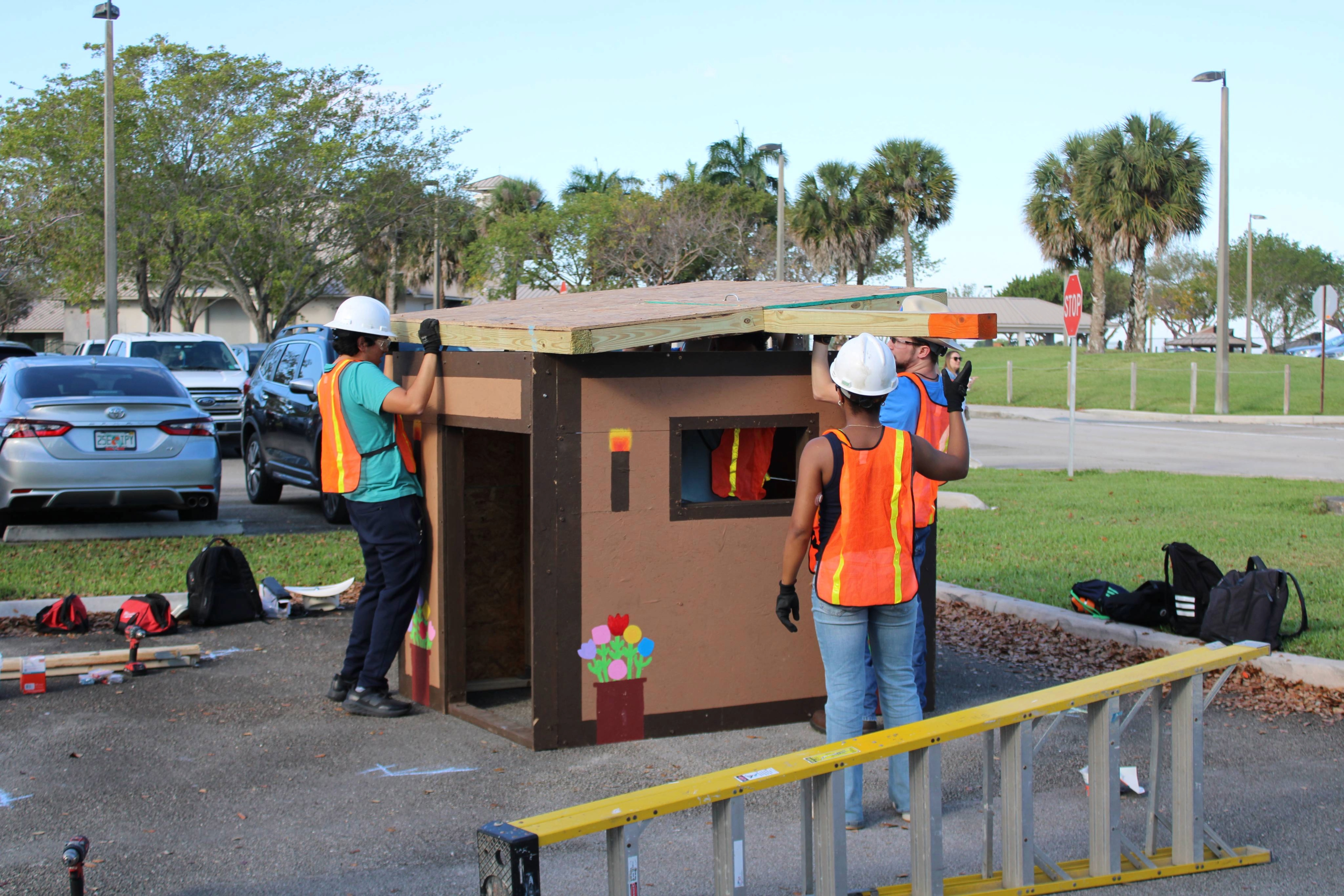 Students participate in Timber Strong Competiton.