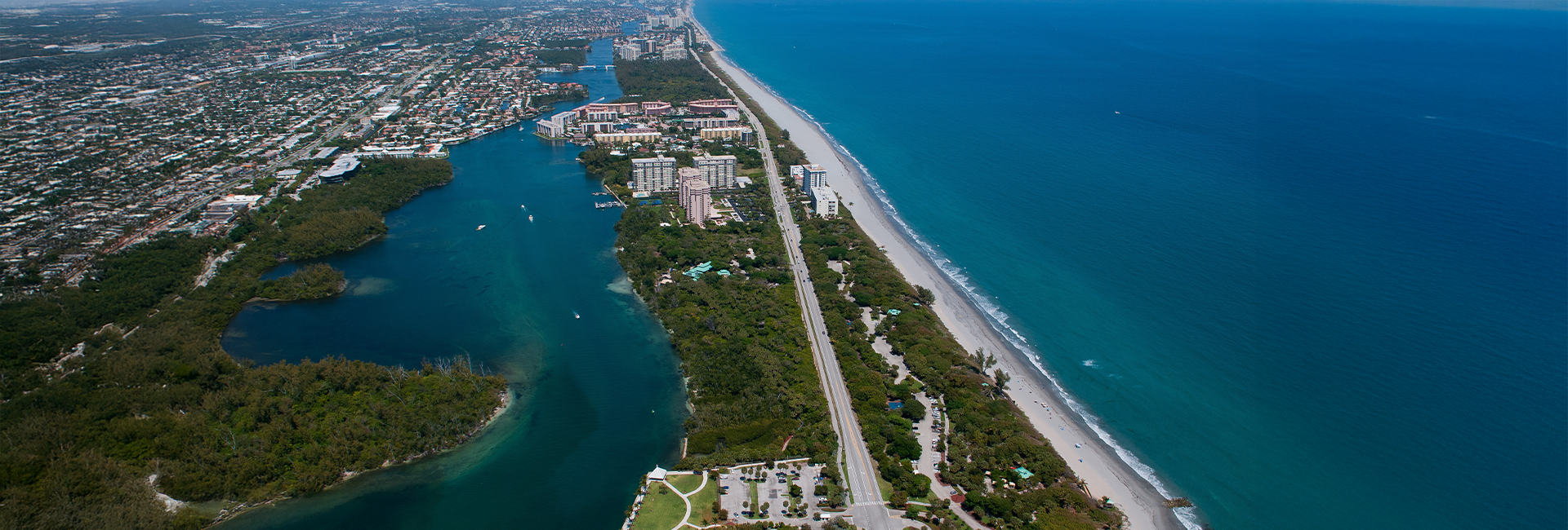 Aerial photo of Boca Raton.