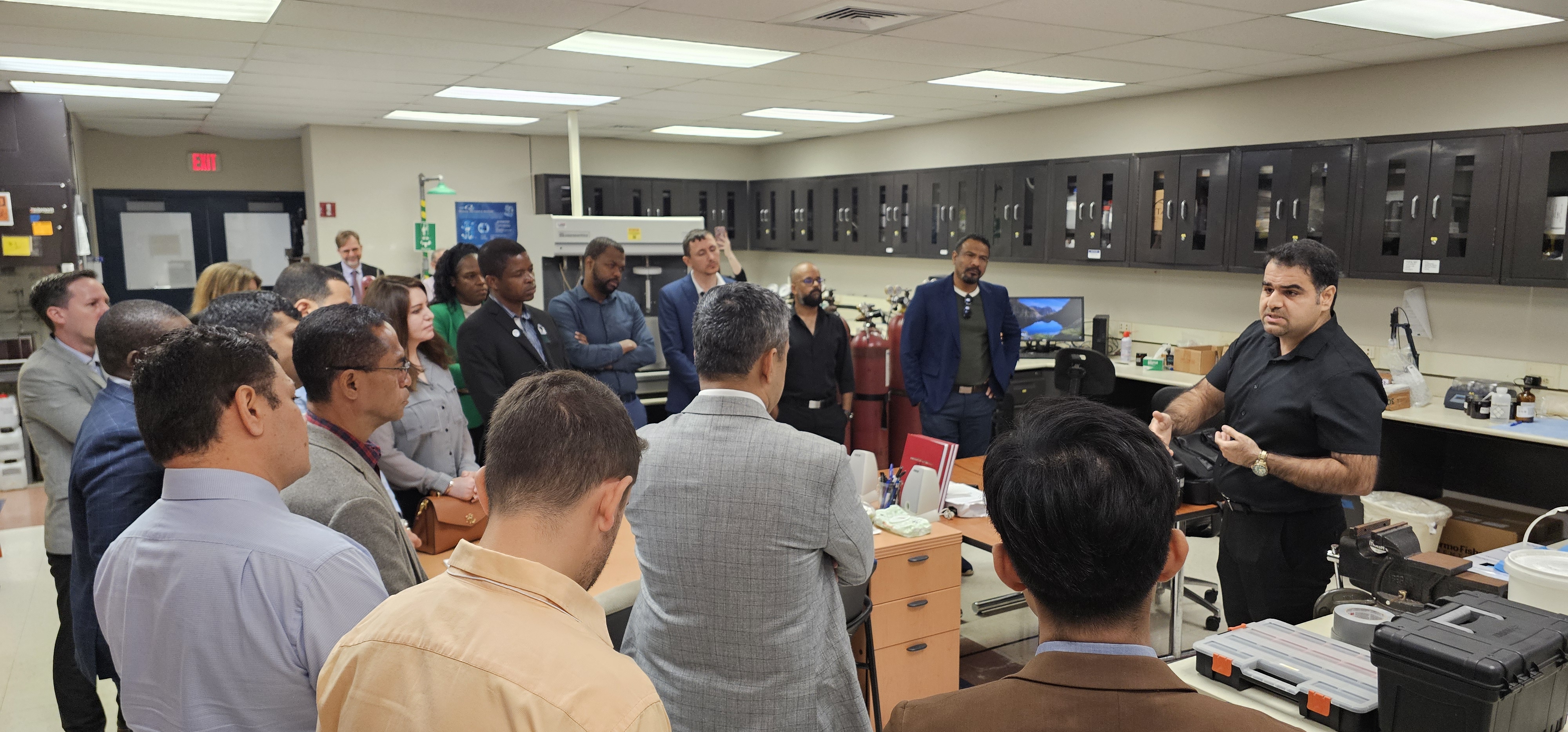 Dr. Lashaki speaking to group.