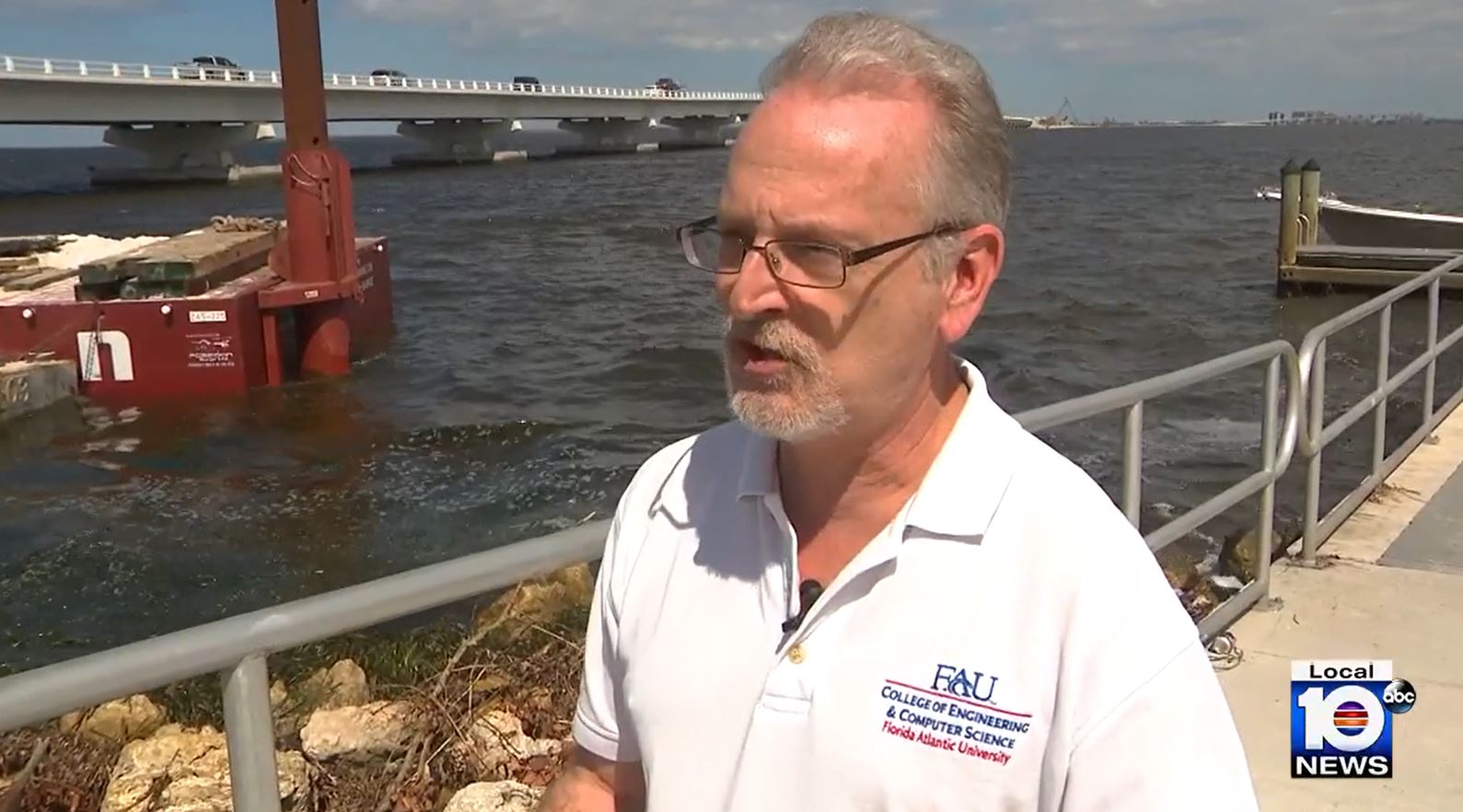 Dr. Bloetscher reviewing the response and recovery to Hurricane Ian with Local 10 News