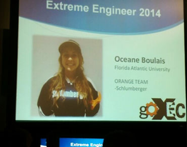 FAU College of Engineering and Computer Science Student Wins the Extreme Engineer Award at SHPE Conference 2014