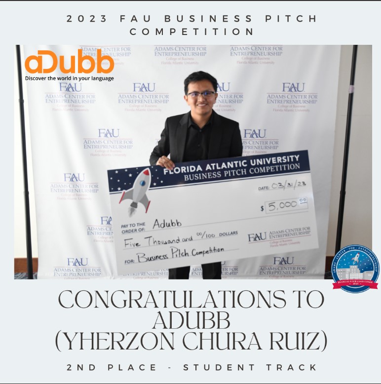 Business Pitch Competition Winner Yherzon Chura Ruiz
