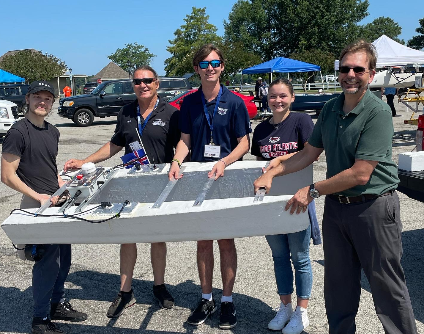 FAU Ocean Engineering students come second place in a national Unmanned Surface Vehicle competition!