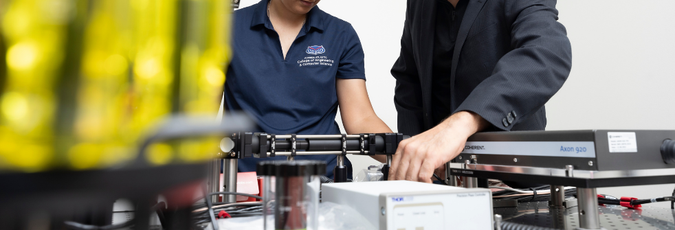 Two scientist conducting work