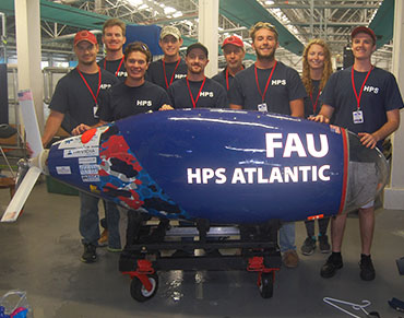 FAU College of Engineering and Computer Science Team Places in Top Three at Int’l Submarine Race