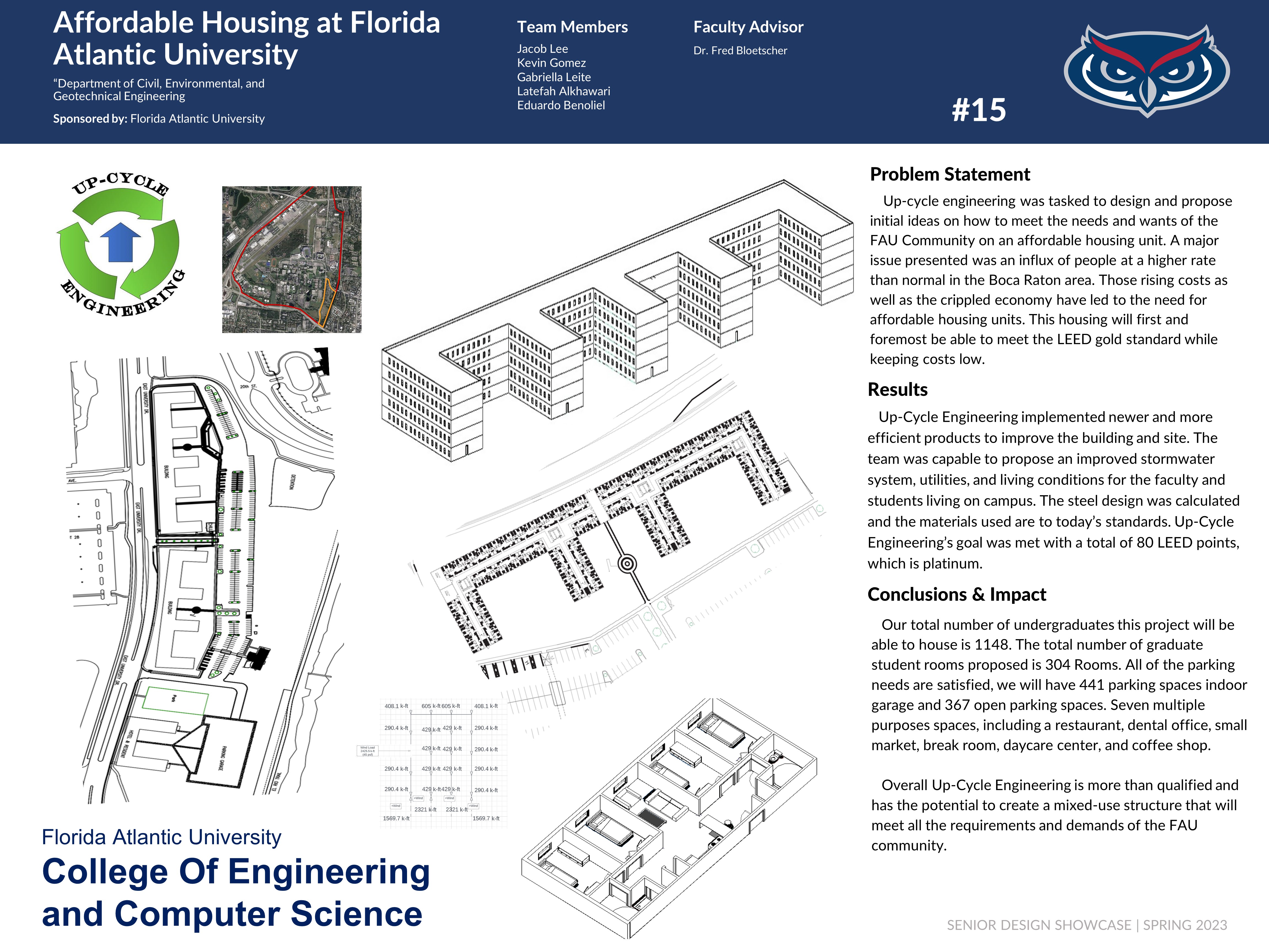 Affordable Housing at Florida Atlantic University (Upcycle Engineering)