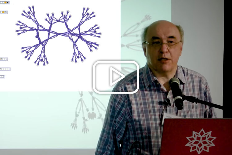 Stephen Wolfram presenting
