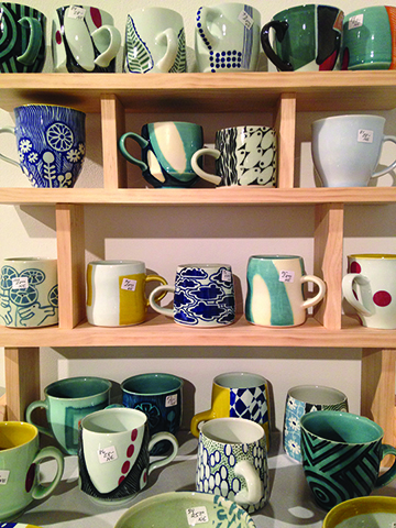 The Potters’ Guild Show and Sale in the Ritter Art Gallery.