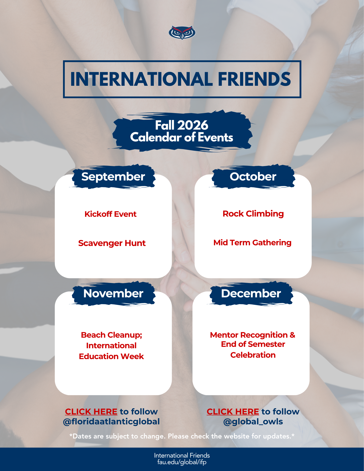 Calendar of Events