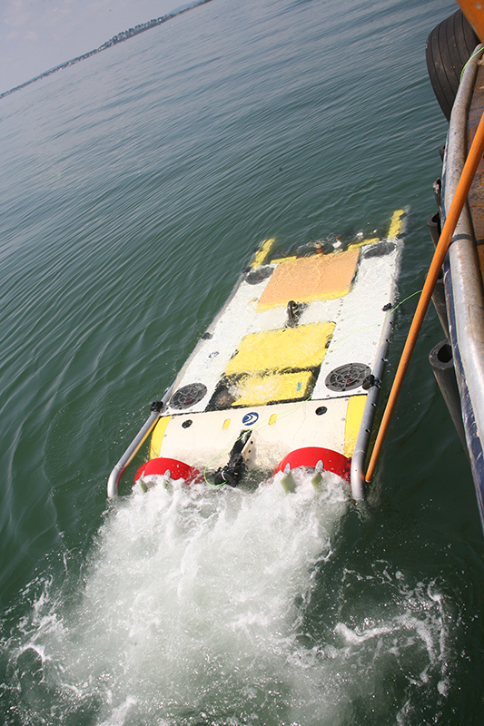 Bluefin U-4000 in water