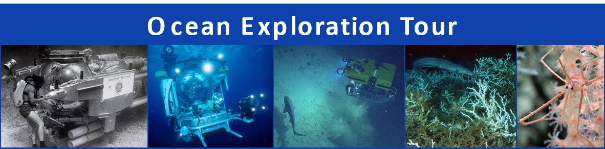 collage of ocean exploration photos