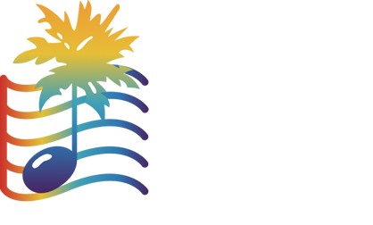 The Palm Beach Pops logo with white text and multicolored music bars and note with palm tree