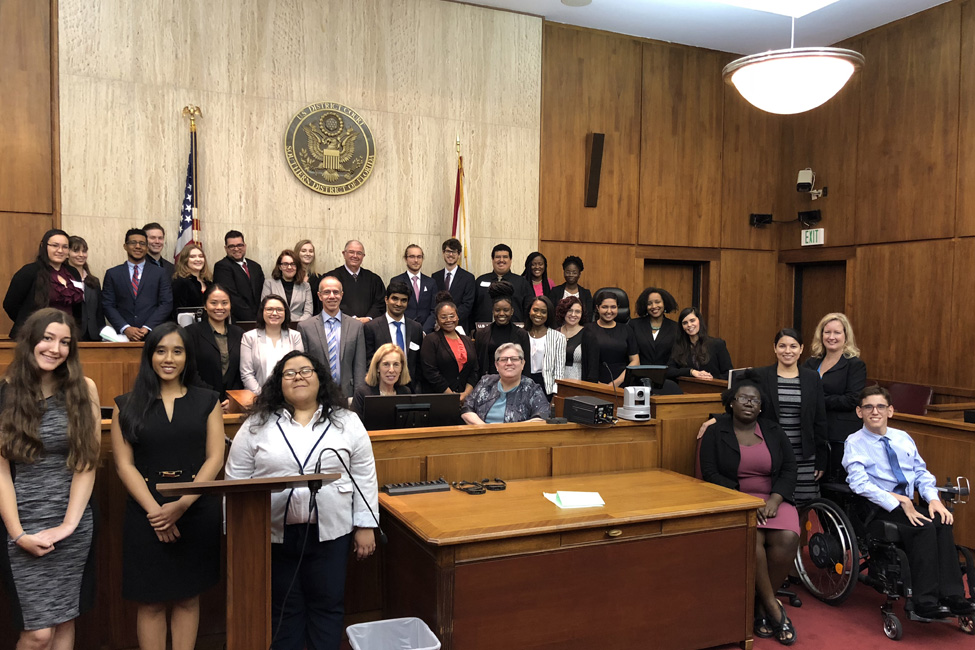 Students Participate in National Courthouse Program