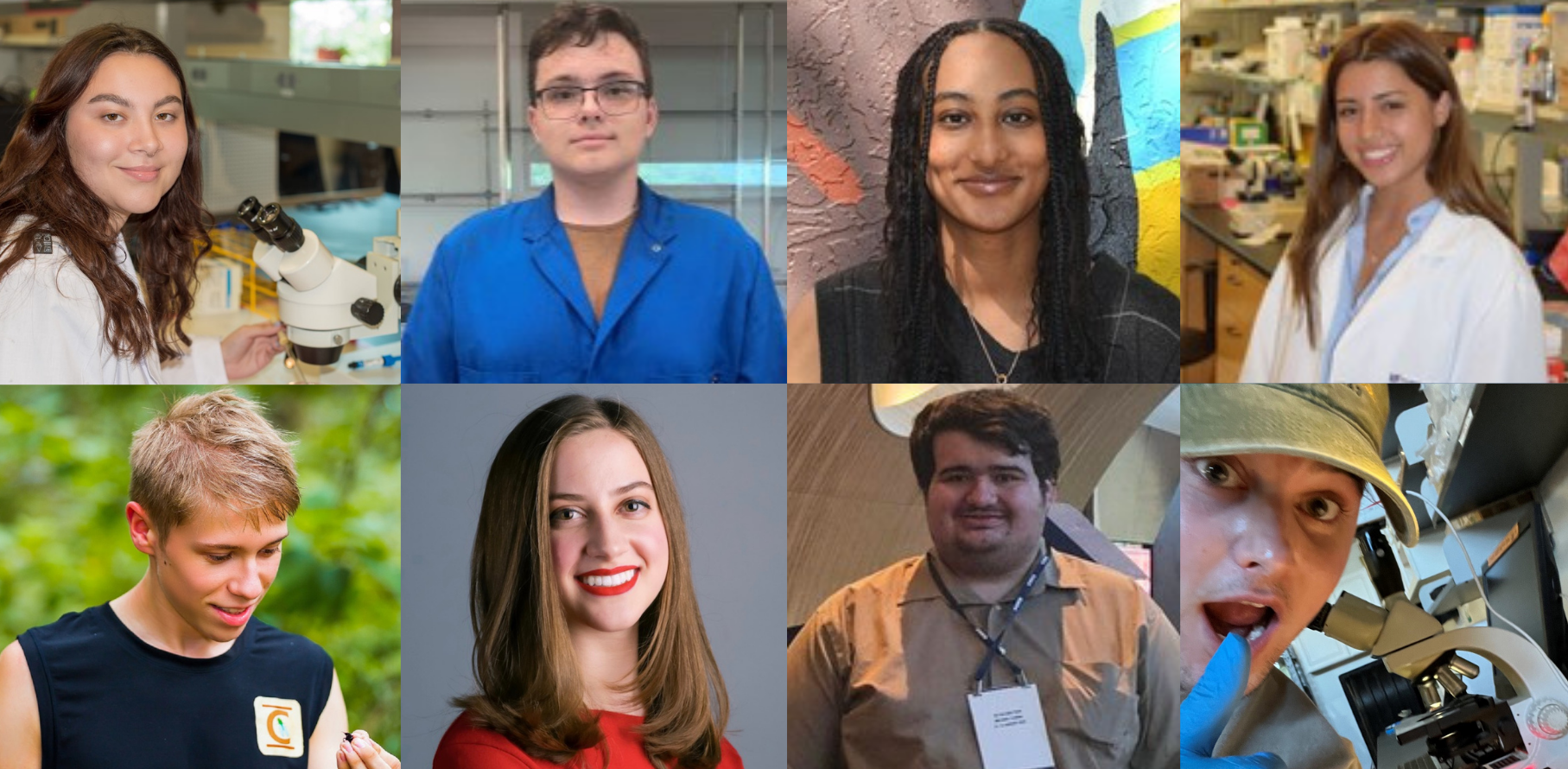 Photos of eight Prestigious Scholarship winners