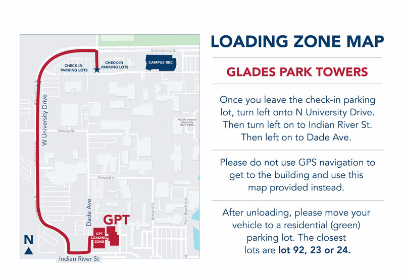 housing loading maps for Glades Park Towers