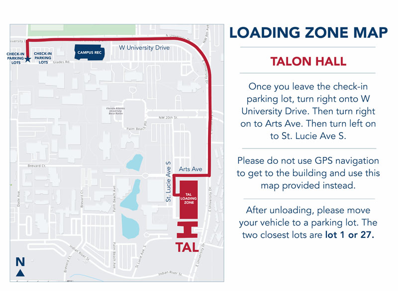 housing loading maps for Talon Hall