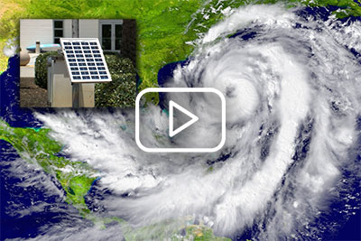 hurricane background with embedded hurricane equipment image