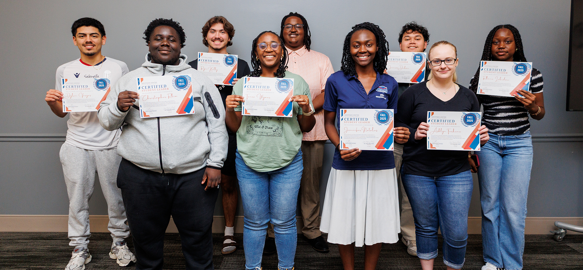 Students working on a home