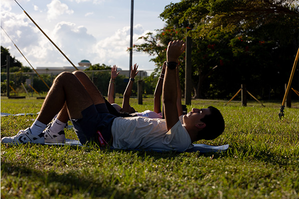 Students having fun doing various activities at Florida Atlantic