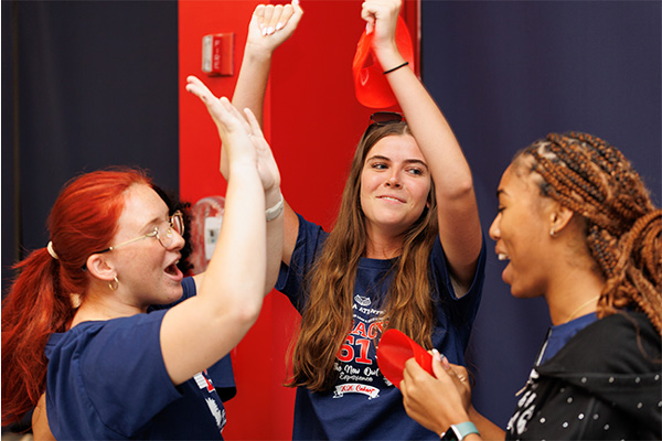 Students having fun doing various activities at Florida Atlantic
