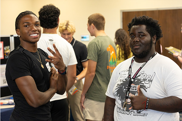 Students having fun doing various activities at Florida Atlantic