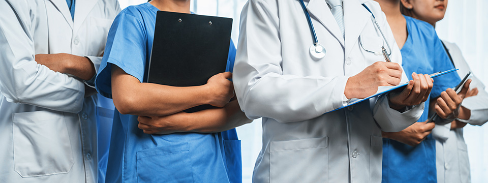 Group of doctors and nurses