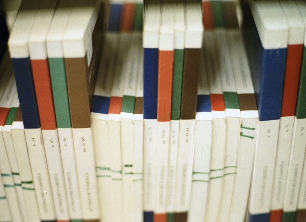 Collection of books on a shelf