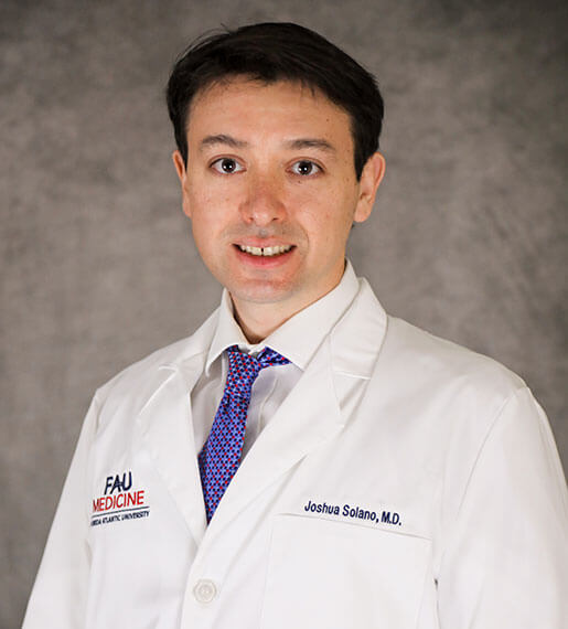 Headshot of Joshua Solano, M.D., FACEP, FAAEM