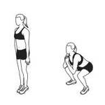 Squat jacks exercise moves
