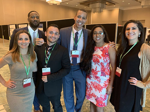 Internal Medicine Residents at research conference