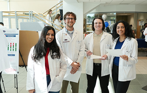 FAU Schmidt College of Medicine students at research day