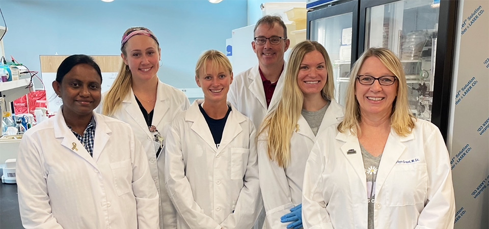 Grant Lab members, including Dr. Patrick Grant and Marilyn Grant