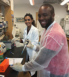 Guthrie Lab Researchers performing experiment