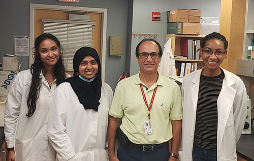 Dr. Nouri-Shirazi with researchers