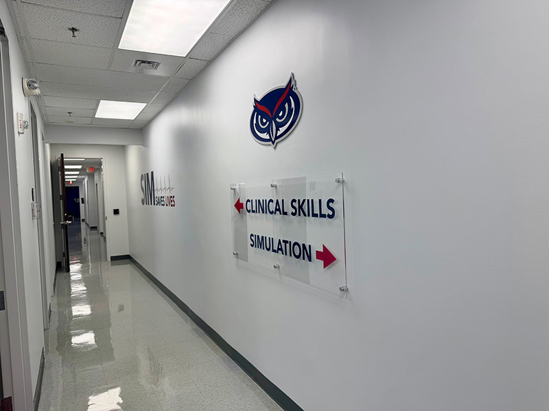 Simulation Center hallway