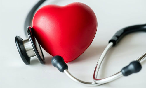 Stethoscope around a heart
