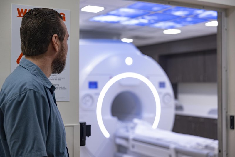 A researcher looking at the new "bench-to-bedside" research tool