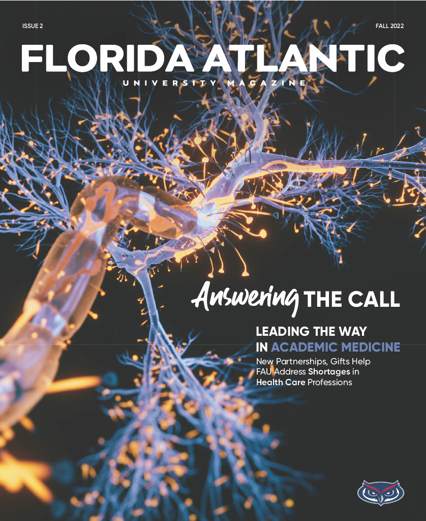 Florida Atlantic University - Fall 2022 magazine cover