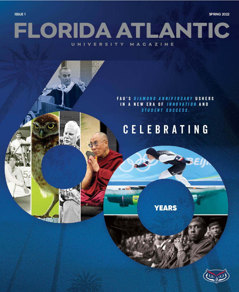 Florida Atlantic University - Spring 2022 magazine cover