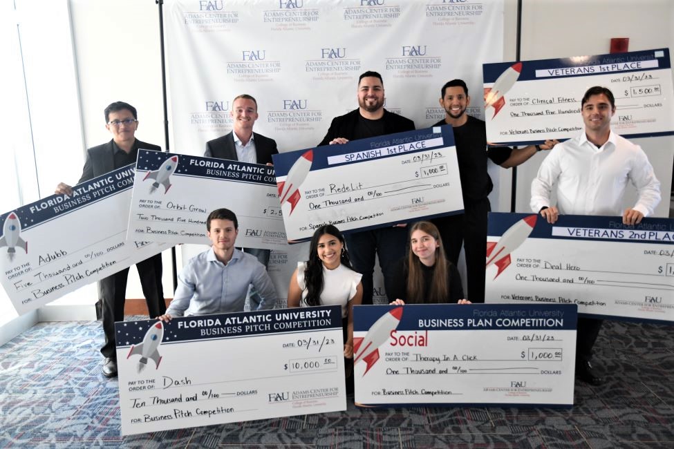 Winners of the 2023 business pitch competition
