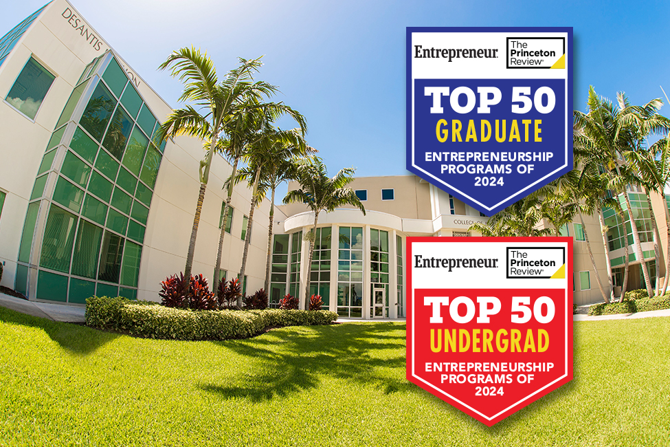 FAU Undergraduate Entrepreneurship Programs Ranked in Top 25