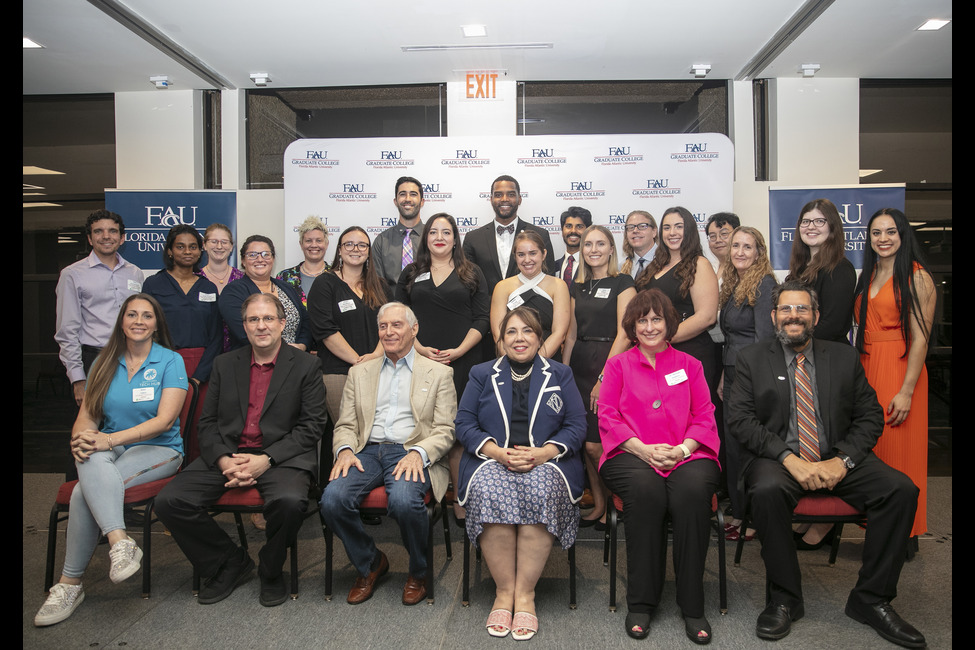 Contestants and judges from the 2023 Three Minute Thesis (3MT®) Competition