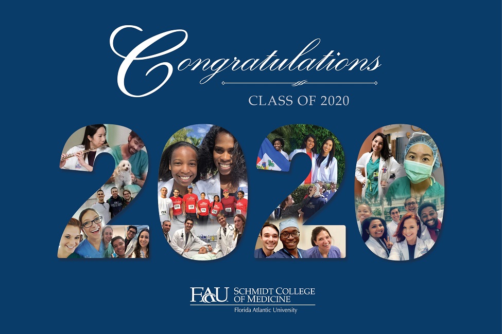 FAU Schmidt College of Medicine, Medical Students, M.D. Degree, Graduation Ceremony, Medical School, Medical Residencies, Commencement, COVID-19