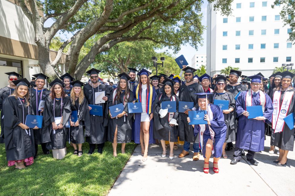 Florida Atlantic University conferred a record-number 3,600 degrees over the course of seven in-person commencement ceremonies in the Carole and Barry Kaye Performing Arts Auditorium.