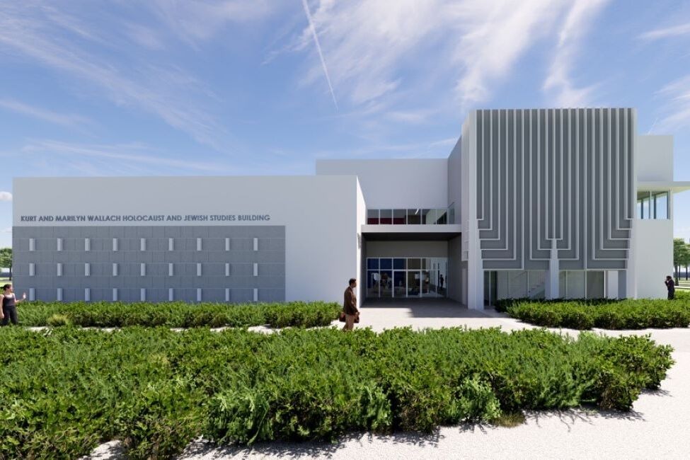 An architectural rendering of the Craig and Barbara Weiner Holocaust Museum of South Florida at FAU
