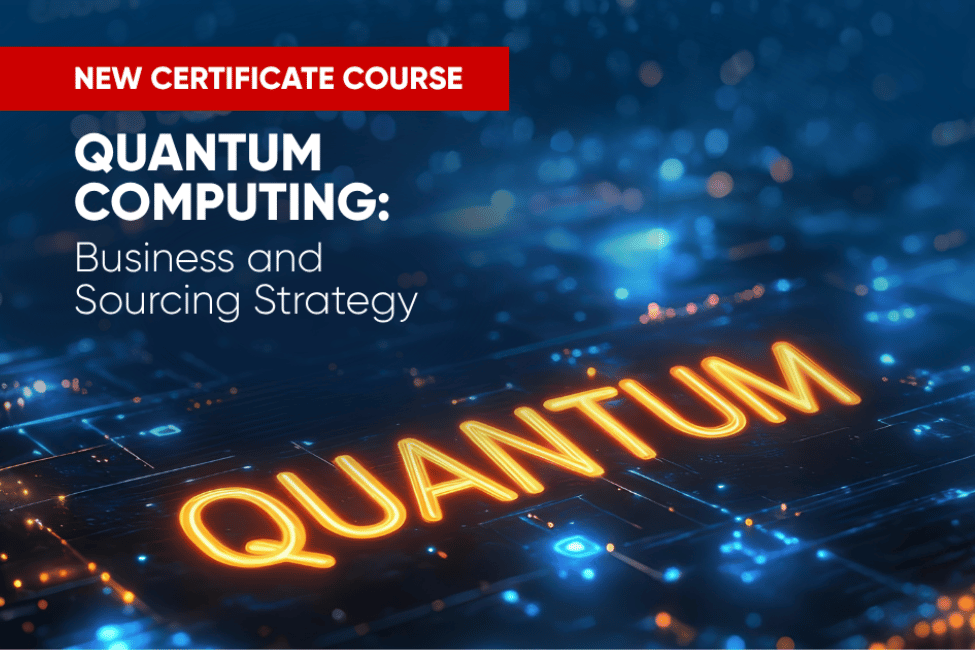 A graphic of the quantum computing certificate program