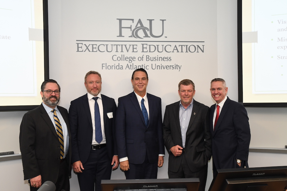 Pictured from left to right are Daniel F. Cullen, Scott Crowe, Randy I. Anderson, Ken Johnson and John Crossman. 