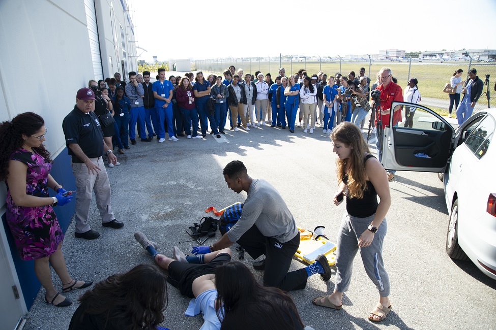 HCOP, Healthcare Careers Outreach Program, Trauma Day, Medical School, Coral Springs Fire Department, Schmidt College of Medicine, High School Students 
