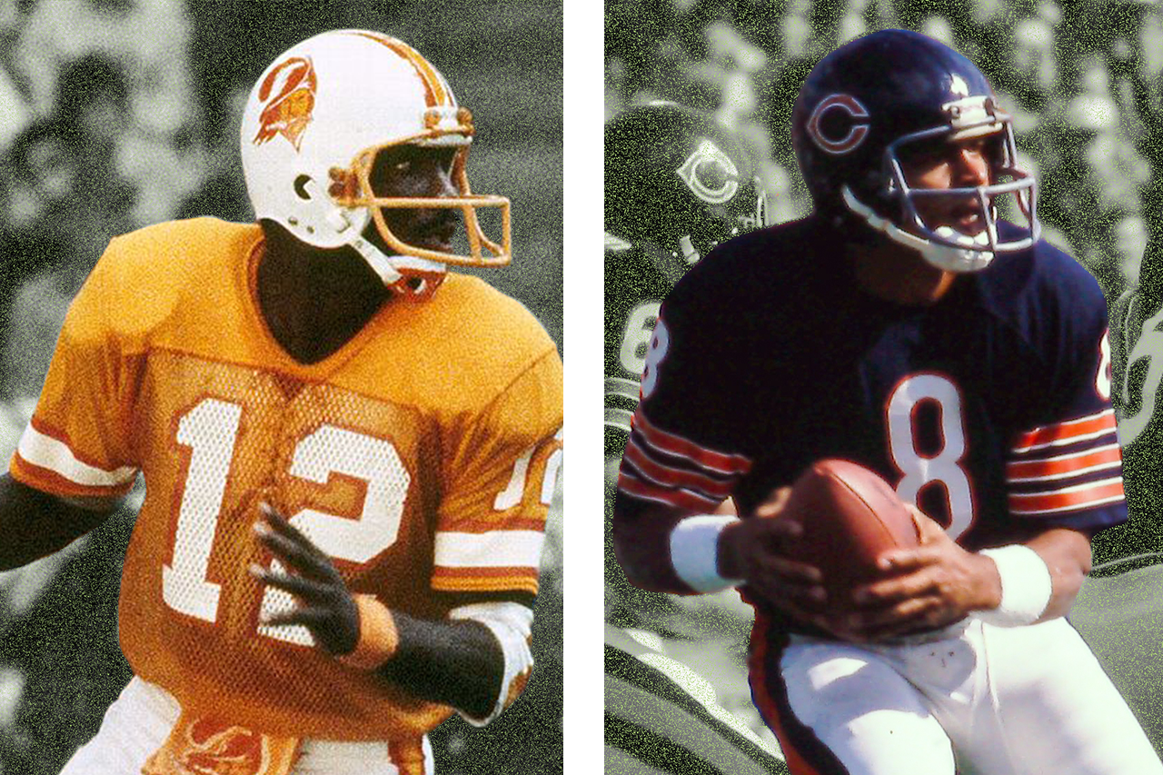 Images: (Left) Doug Williams, Pete Leabo/AP Photo; (right) Vince Evans Photo 37251118 © Jerry Coli | Dreamstime.com